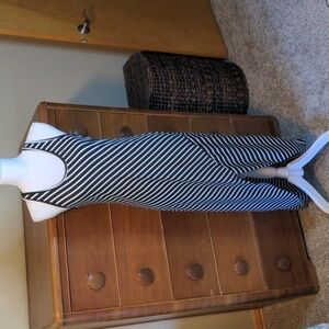 Summer Trancylight Tank Striped Maxi Sleeveless Dress Swim Coverup